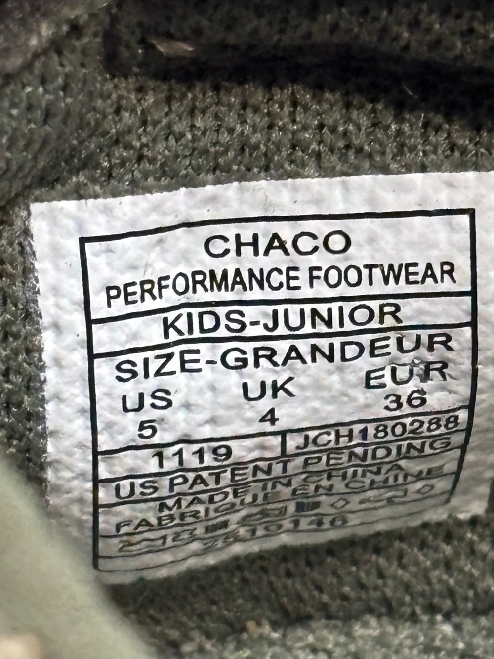 Chaco Olive Green Water Shoes with Orange-Accent Multicolor Straps Sz 5 VGUC